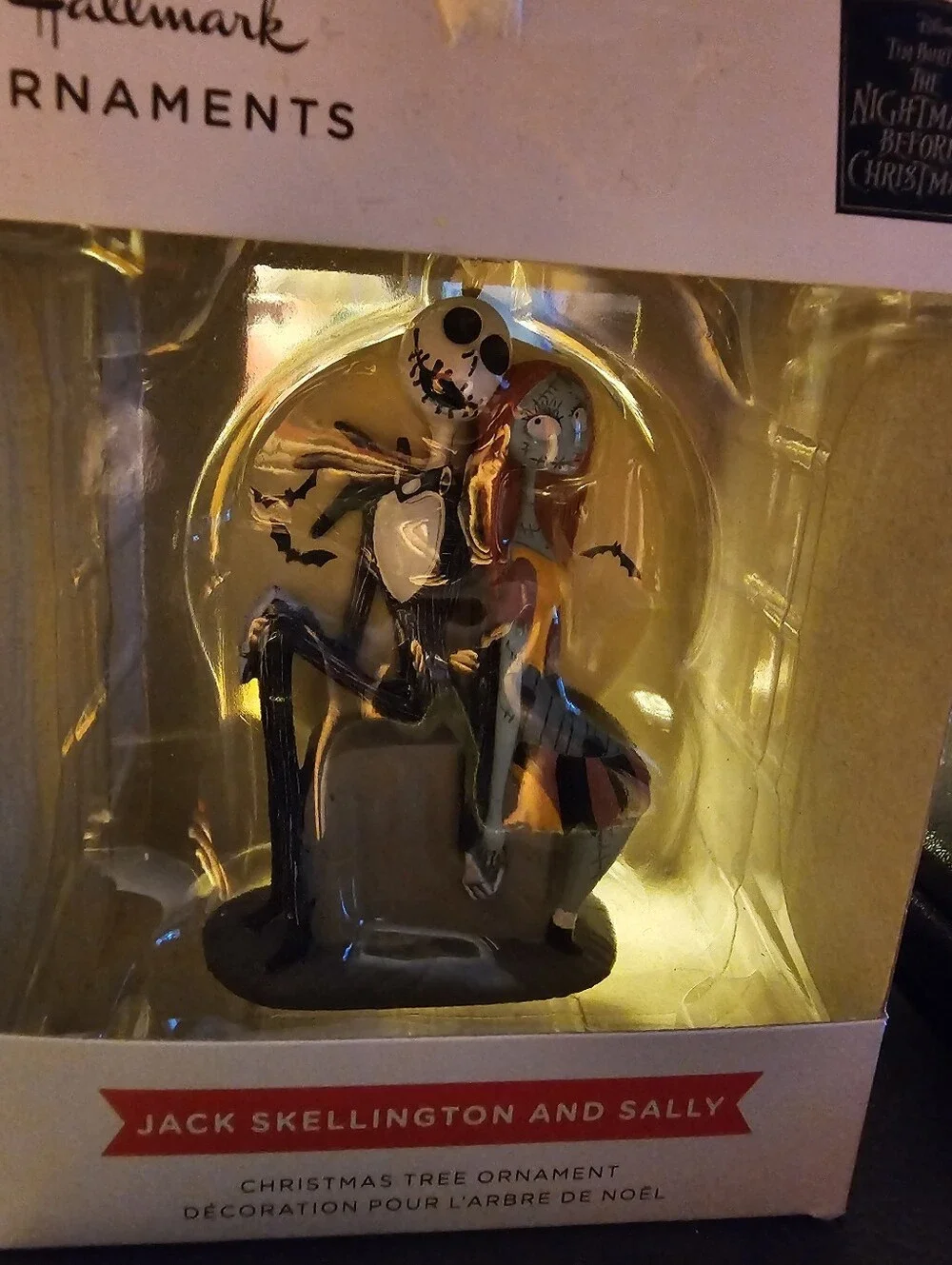Hallmark Ornament The Nightmare Before Christmas Jack Skellington & Sally Disney